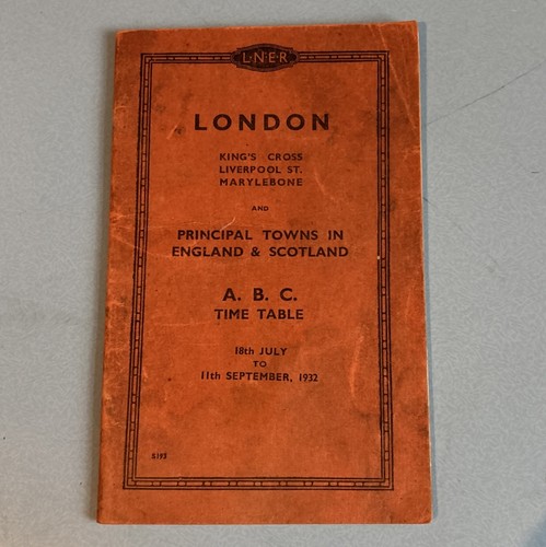 1932 lner principal towns abc - 1932,