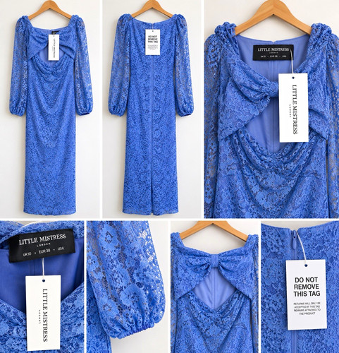 Little mistress blue - blue, floral