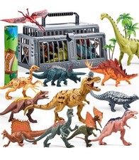 JOYIN Dinosaur Toys for Boys Age 3-6,Kids Toys with Play Mat Set & Storage