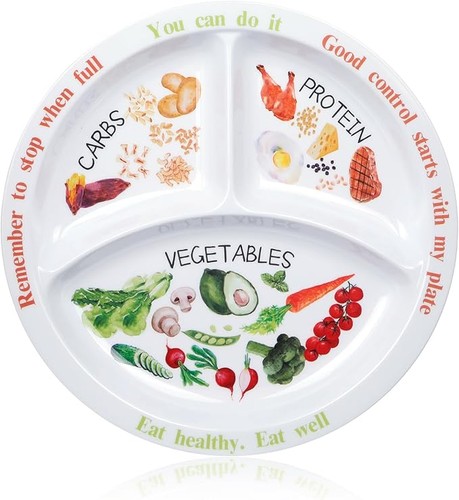 Portion control plate for - control,