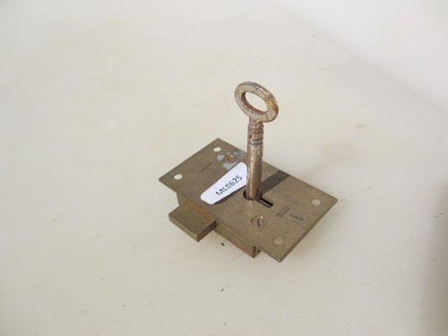Vintage brass cabinet lever - brass,