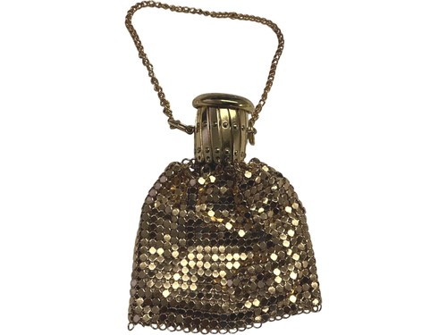 Gold sequin chain - sequin, pouch