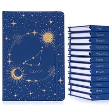 A5 Zodiac Sign Lined Notebook Ruled Notepad Notes Journal Premium Book Hardback