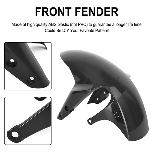 Unpainted abs front fender - unpainted,