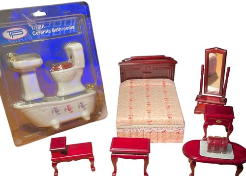 Dolls house furniture - dolls,