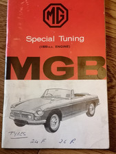 MG MGB ROADSTER Mk1 ORIGINAL 1963 SPECIAL TUNING & TUNING PRODUCTS HANDBOOK