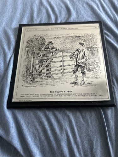 Vintage framed punch magazine - framed,