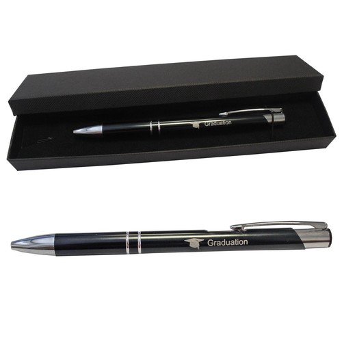 Graduation pen with black - black, ink