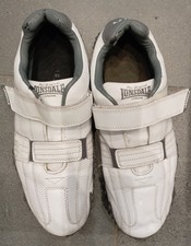 Lonsdale Fulham Trainers Mens White and Grey UK 8  EUR 42 US 9. 