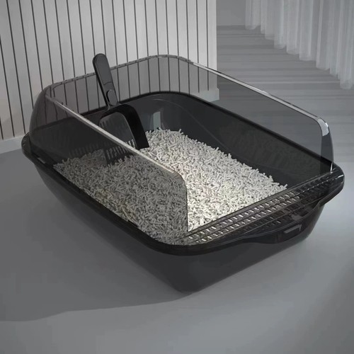 Cat litter tray high sided - litter,