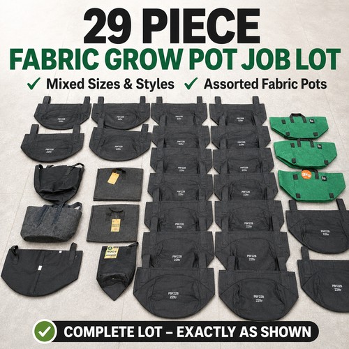 29pc fabric grow bags - fabric, lot