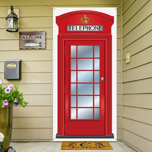 English phone booth door - phone,