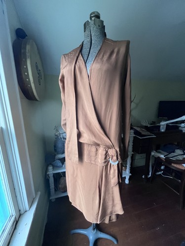 1920s copper brown shift - copper, dress