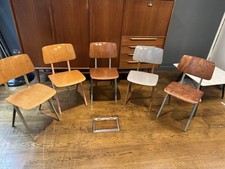 Vintage Galvanitas S16 Industrial Dining Chairs – Pair – Mix & Match Colours