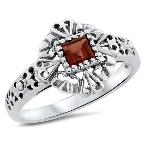 Genuine garnet 925 sterling - garnet,