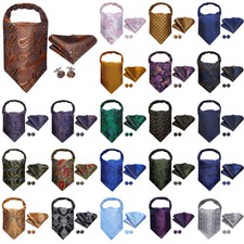 Mens Ascot Cravat  Black