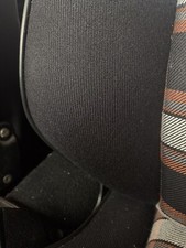 Black bolster seat - black, material