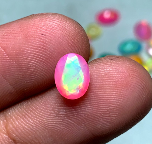 Natural faceted ethiopian welo - faceted,
