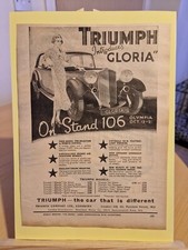 Original 1933 Triumph Gloria