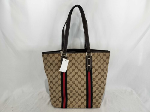 Gucci canvas sherry tote - canvas,