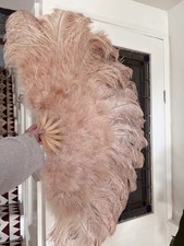 Huge ostrich feather fan - huge,