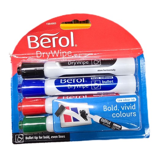 Berol dry wipe bullet - berol,