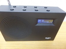 Bush DAB FM Portable Radio Compact LCD Display BD1709 - Black inc Power adapter