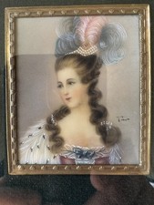 Antique Miniature Portrait –