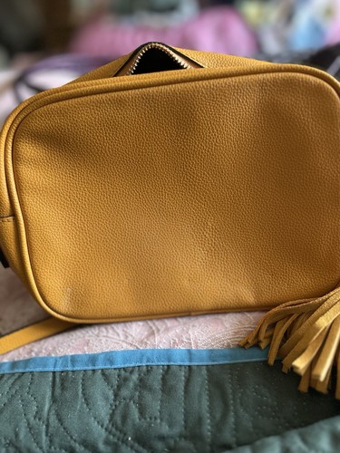 Mustard yellow with - &, m