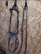 Shires English Leather Bridle,bit & Reins. Cob Size,Brown (Ref:179Y)