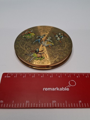 Vintage zenette powder compact - vintage,