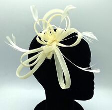 Ladies Feather Comb Fascinator