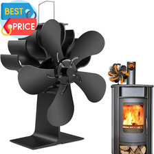 Wood Stove Fan 5 Blades, Heat