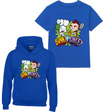 Bunny Vs Monkey Kids T Shirt Book Day Hoody Fancy Dress Costume School Bagpack