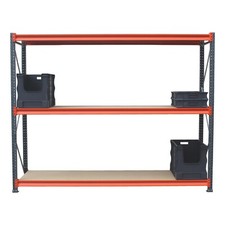 NEW MegaRack Heavy Duty Longspan Shelving Racking with Chipboard or Steel Decks