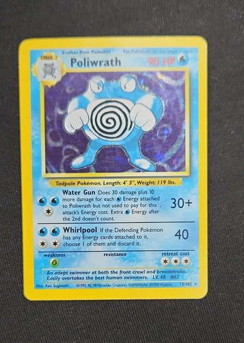 Poliwrath 013 102 base set - 013/102,