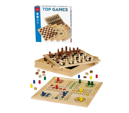 Dal negro wooden games - 5-in-1,