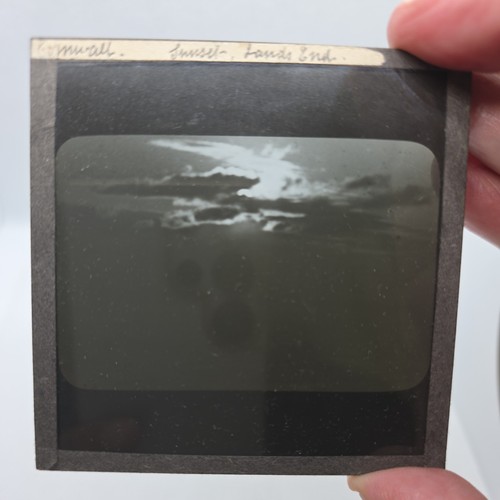 Glass magic lantern - glass, slide