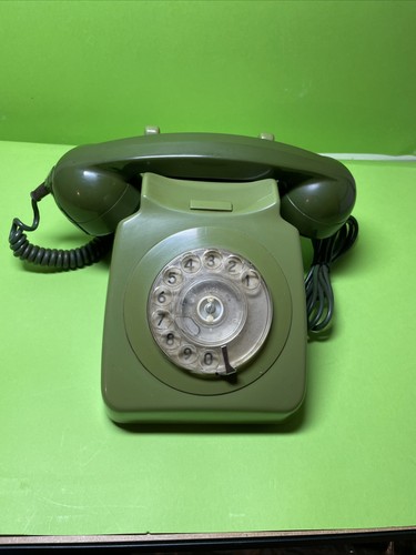 Retro green telephone - retro,