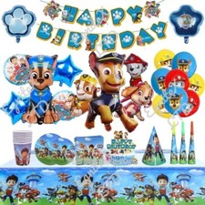 Paw Patrol Tableware Set Birthday Party Decorations Children Balloons Banner