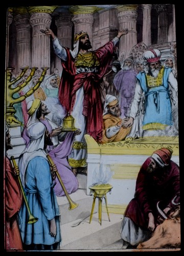 Magic lantern slide soloman - lantern,
