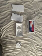 Iphone X 256 GB Box Only With Apple Original Earbuds