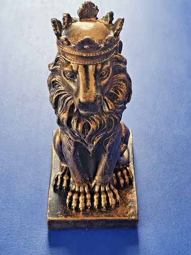 Bronze lion ornament statue - bronze,