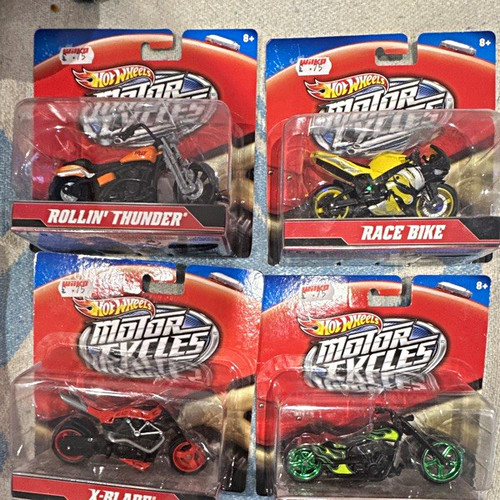 Hot wheels motor cycles - hot,