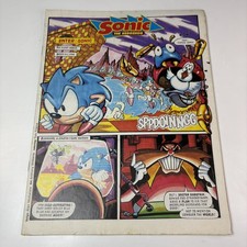 1993 Sonic the Comic #1 UK Fleetway SEGA First Issue Collectible Rare