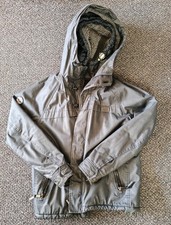 SUPERDRY Double Atlantic Jacket Black Double Hooded Jacket Size L Fleece lined