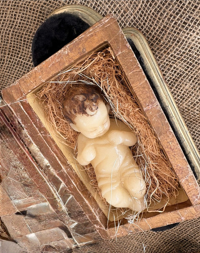 Wax baby jesus nativity - wax,