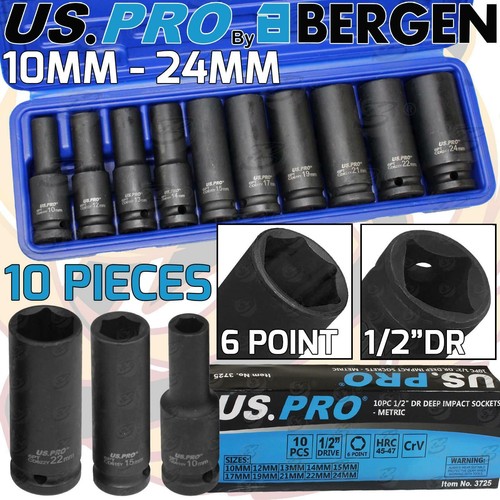 Pro deep impact socket set - us,