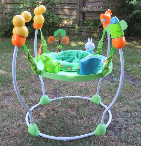 Green animal jumperoo working - animal,