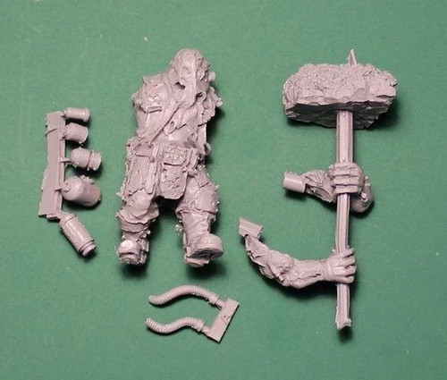 Ogryn berserker with post - with,